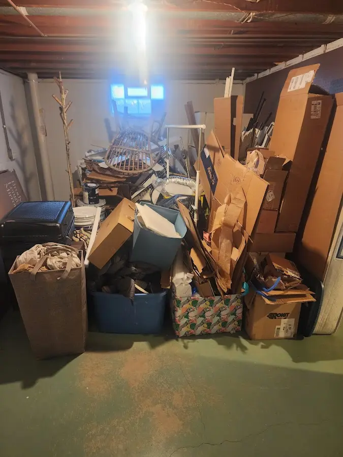 Roll-off dumpster container at job site for Concrete Dumpster Rental in Bear